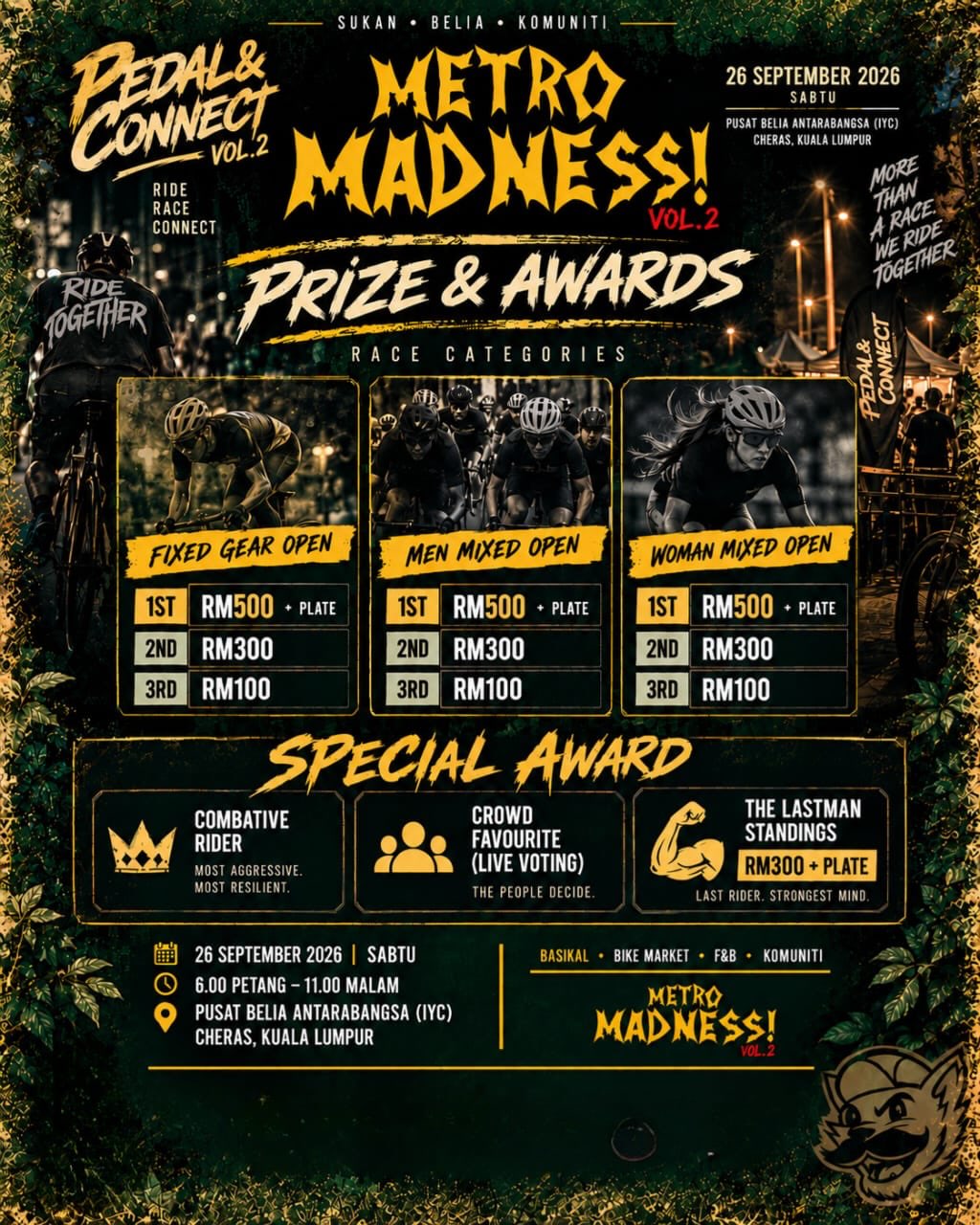 Poster rasmi hadiah dan anugerah Metro Madness! Vol. 2